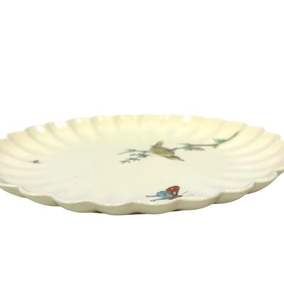 Copeland Spode Aesthetic Movement 1870-1890 Chelsea Bird Butterfly 8 3/8" Plate - Picture 3 of 8